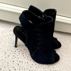 Karen Millen Blue Suede Heels 6.5